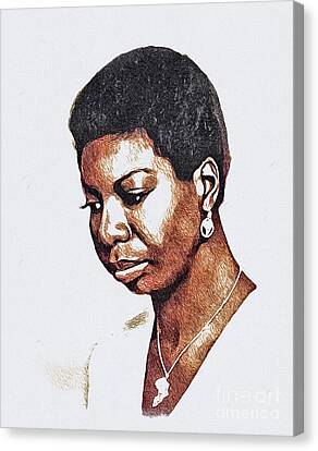 Ms Nina Simone Canvas Gallery Wraps