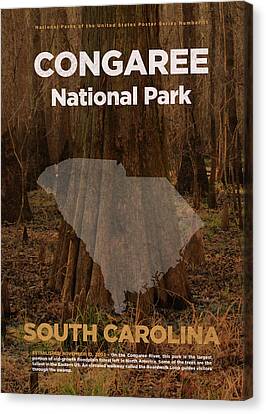 4\u201dx4\u201d Congaree National Park Giclee Mini Landscape Watercolor Art Print South Carolina