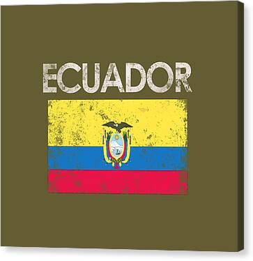 Shredded Rip Through Ecuadorian Flag Ecuador Pride Hoodie Pullover