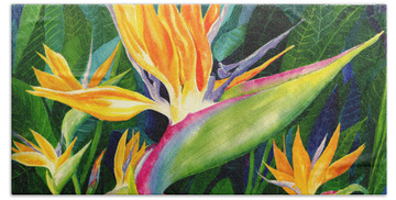 Bird Of Paradise Hand Towels