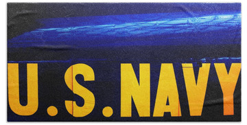 Navy Blue Angels Hand Towels