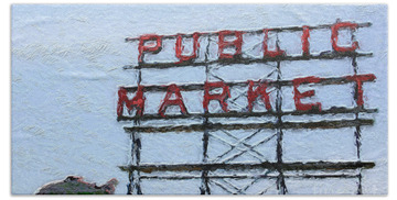 Pike Place Market Hand Towels