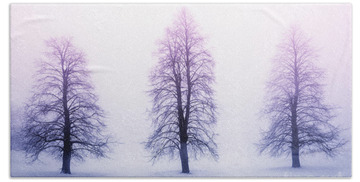 Frozen Trees Hand Towels