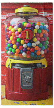 Gum Ball Machine Hand Towels