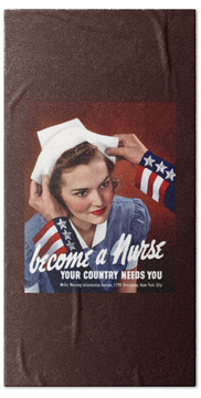 War Nursing Posters Hand Towels