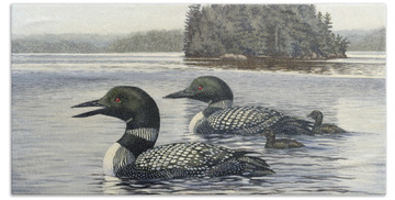 Common Loon Hand Towels