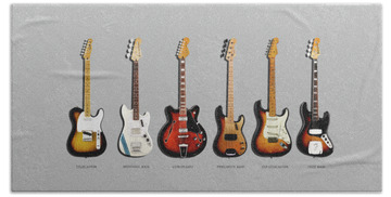 Classic Guitars Hand Towels