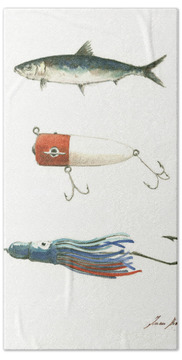 Saltwater Fishing Hand Towels