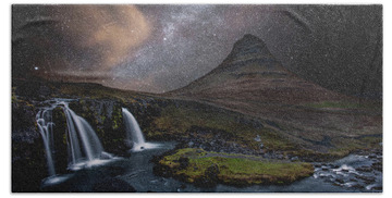 Iceland Waterfall Hand Towels