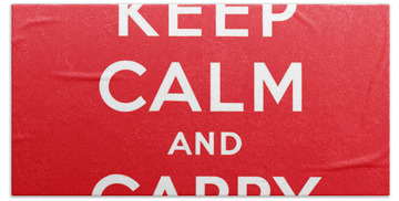 Keep Calm And Carry On Bath Towels