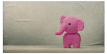 Pink Ears Bath Towels