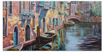 Venice Canal Bath Towels