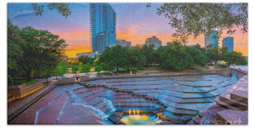 Fort Worth Water Gardens Hand Towels