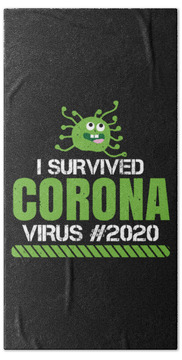 Corona Virus Bath Towels