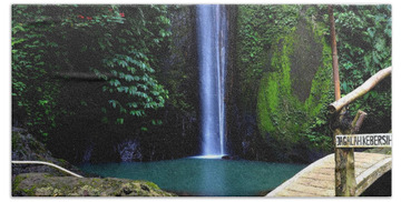 Tropical Landscape Bath Towels