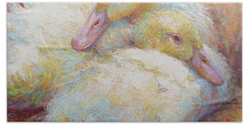 Duck Feathers Bath Towels