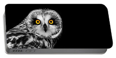 Black And White Bird Portable Battery Chargers