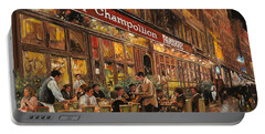 Cafe Scenes Portable Battery Chargers