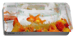  Painting - Fish Bowl Defined In Tiny Bubbles by Catherine Lott