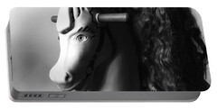 Black And White Horse Portable Battery Chargers