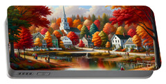 New England Fall Scenes Portable Battery Chargers