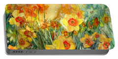 Yellow Daffodils Portable Battery Chargers
