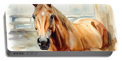 Chestnut Paint Horse Portable Battery Chargers