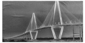 Cable-stayed Bridge Beach Towels
