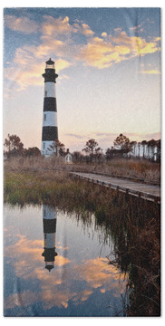 North Carolina Lighthouses Beach Towels