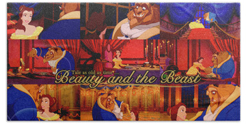 Beauty And The Beast Beach Towels
