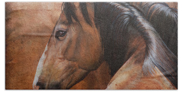 Wild Horse Paintings Beach Towels
