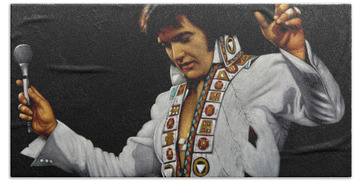 Elvis The King Beach Towels