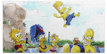The Simpsons Beach Towels