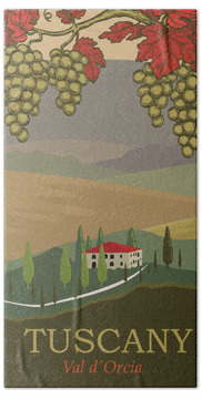 Val D'orcia Beach Towels