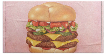 Hamburger Beach Towels