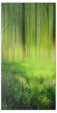 Ethereal Dreamy Trees Beach Towels