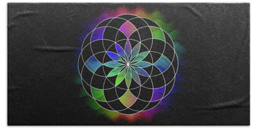 Seed Of Life Beach Towels