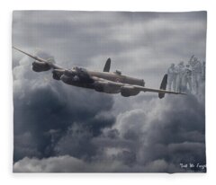 Avro Lancaster Fleece Blankets