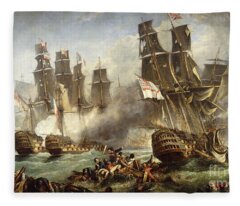 Ships at Sea British Fleece Blankets