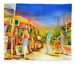 Street Fair Fleece Blankets