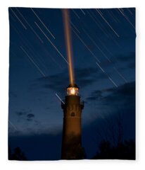 Michigan Lighthouses Fleece Blankets