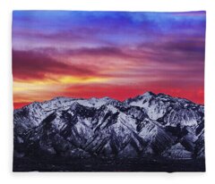 Wasatch Mountains Fleece Blankets