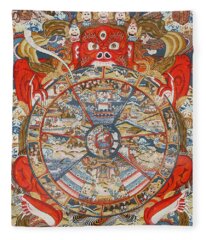Buddhist Religion Fleece Blankets