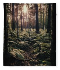 Forest Floor Fleece Blankets