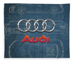 Audi R8 Fleece Blankets