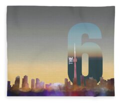 Toronto Skyline Fleece Blankets