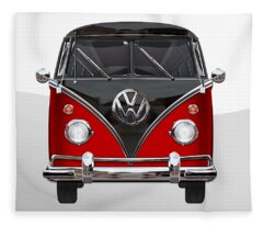 Volkswagen Bus Fleece Blankets