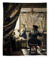 Jan Vermeer Fleece Blankets