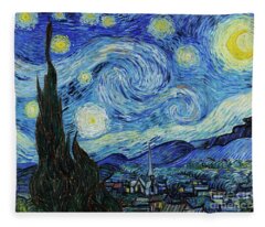 Van Gogh Fleece Blankets