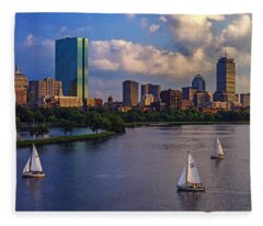 Boston Skyline Fleece Blankets